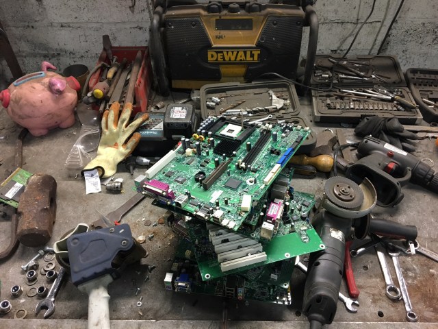 E-Waste System Boards from Computers